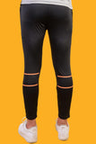 Fitness Welt - Black Bottoms with Orange Linning