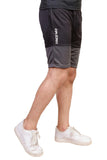 Fitness Welt Panel Shorts Black & Grey