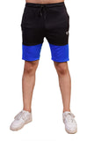 Fitness Welt Panel Shorts Black& Blue