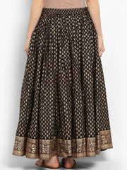 Black Printed Skirt