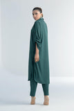 ArAbIaN GrEeN BuTtOnEd GrIp DrEsS - Peach Republic