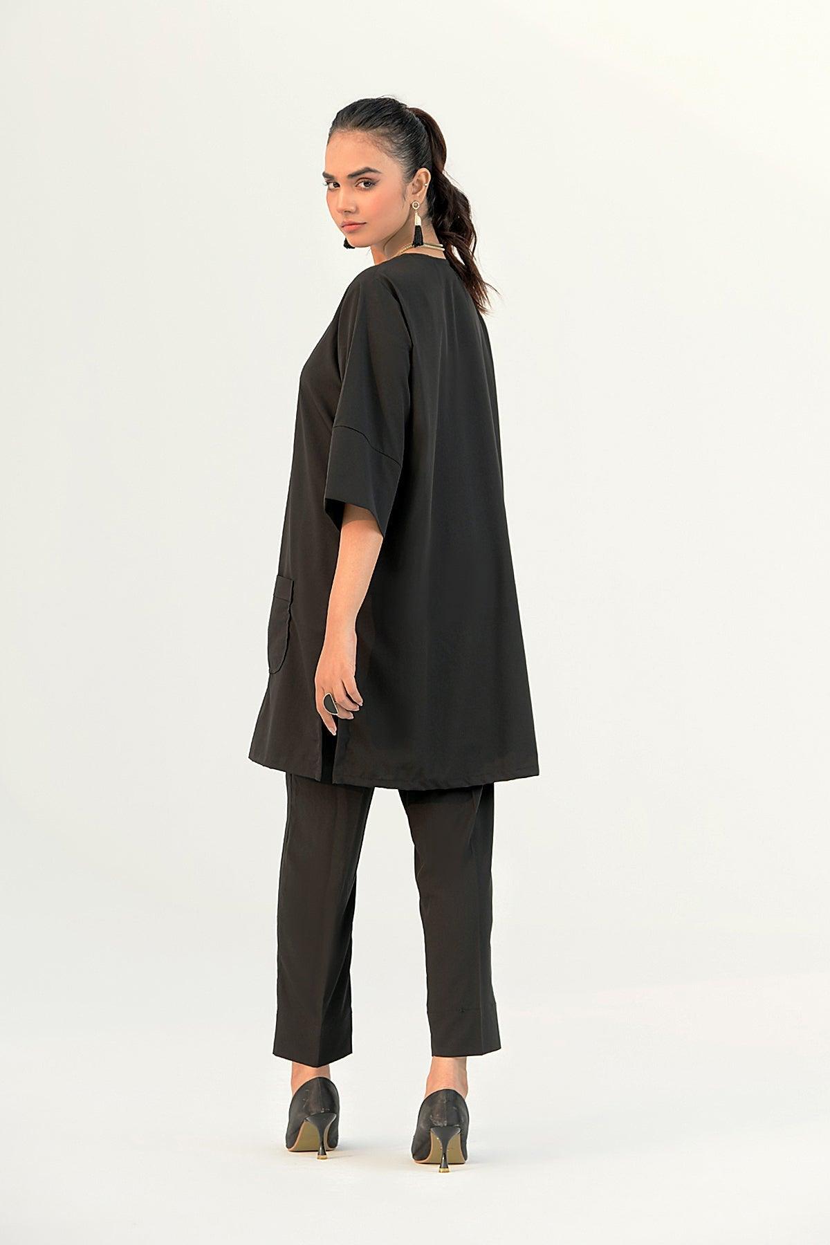 Black Grip Dress - Peach Republic