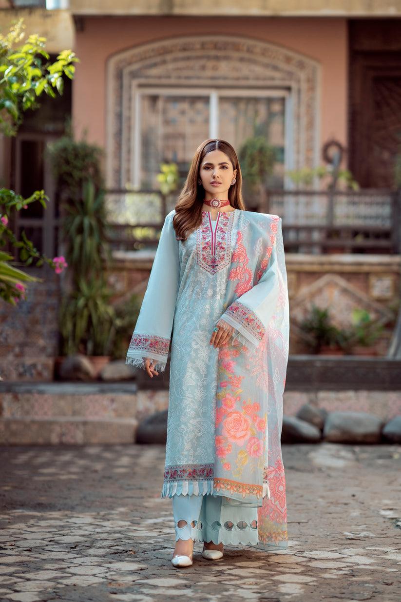 Azalea - Embroidered Lawn 3P