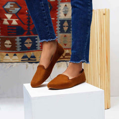 Camel Brown Loafers - Jooti Shooti