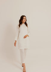 Ivory Pleated Set