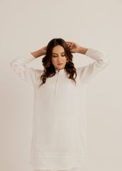 Ivory Pleated Set