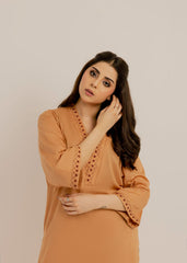 Beige Embroidered dress