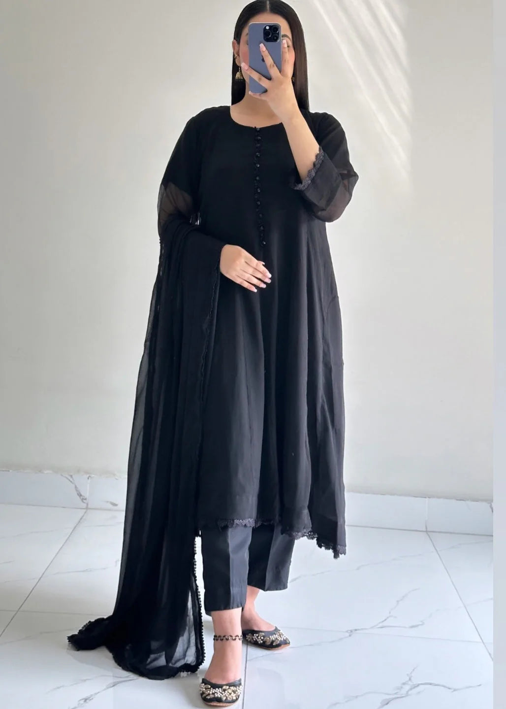 3pcs black frock