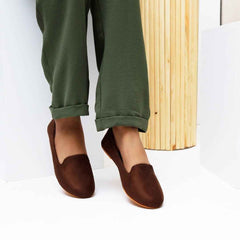 Chocolate Brown Loafers - Jooti Shooti