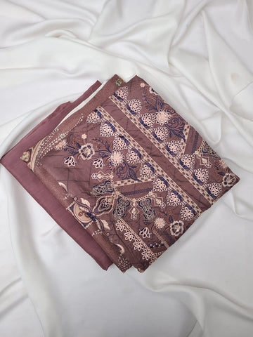 01 - Viscose Linen Embroidered 3P