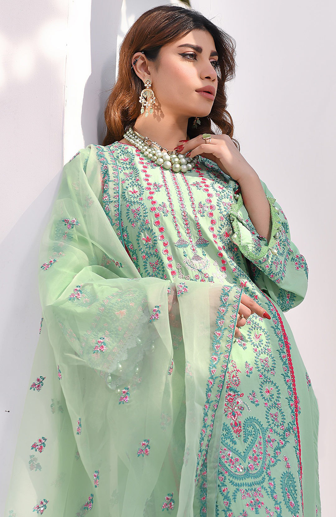 Sakura | 3-Pc Lawn Embroidered Suit