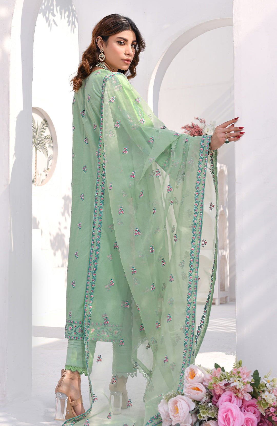 Sakura | 3-Pc Lawn Embroidered Suit