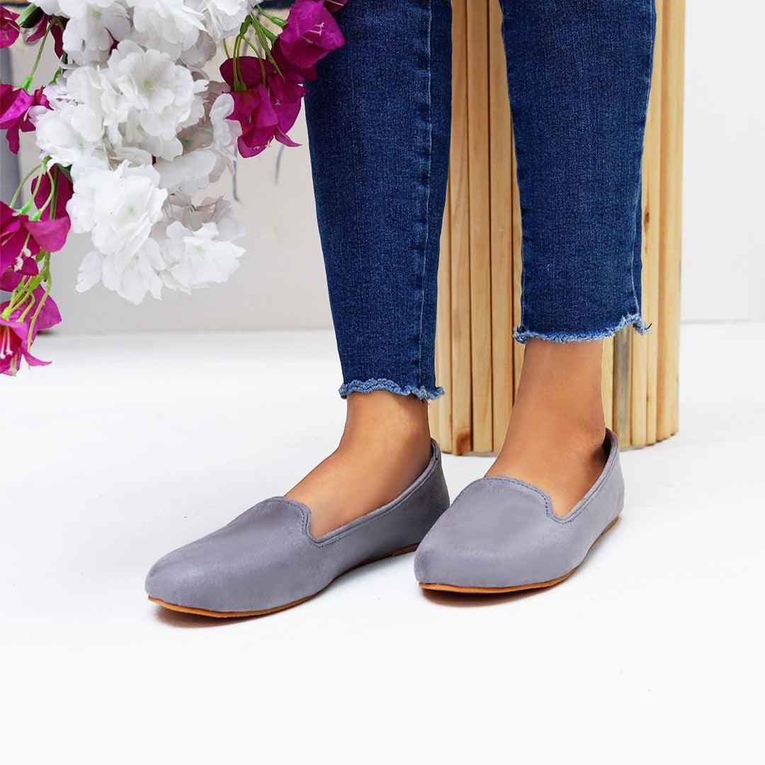Grey Loafers - Jooti Shooti