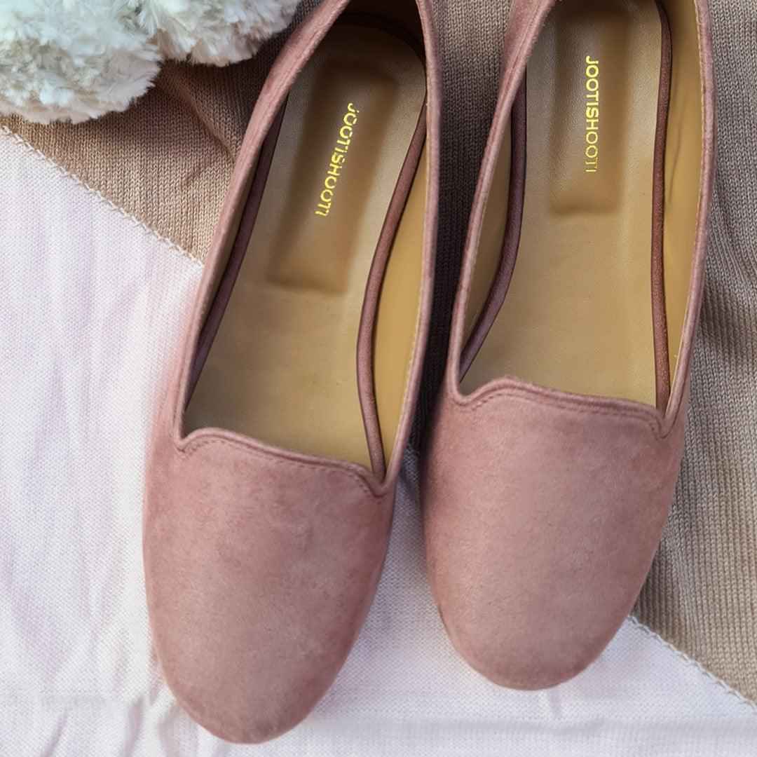 Tea Pink Loafers - Jooti Shooti