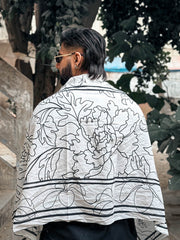 Floral Stole (White - Men)