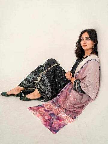 Parizaad Stole (Pink D.S) TNG by MD