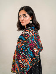 Fruity Huroof Stole (Black)