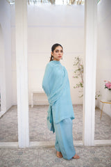 Cyan - Farshi Shalwar Set