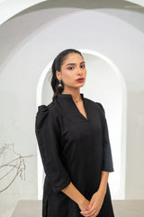 Sable Black Farshi Salwar Set