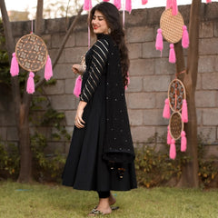 Angrakha Black Suit Set D2027