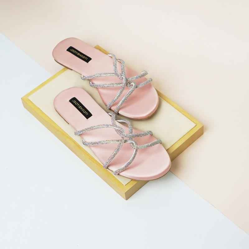 Baby Pink Passion Slides - Jooti Shooti