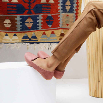 Tea Pink Loafers - Jooti Shooti