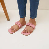 Aloha Ruffle Slides (Pink)