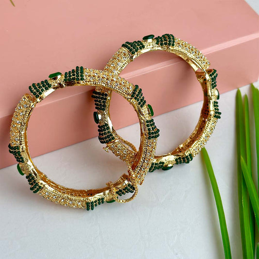 Alita Qudsiya Kara Bangle (Green)