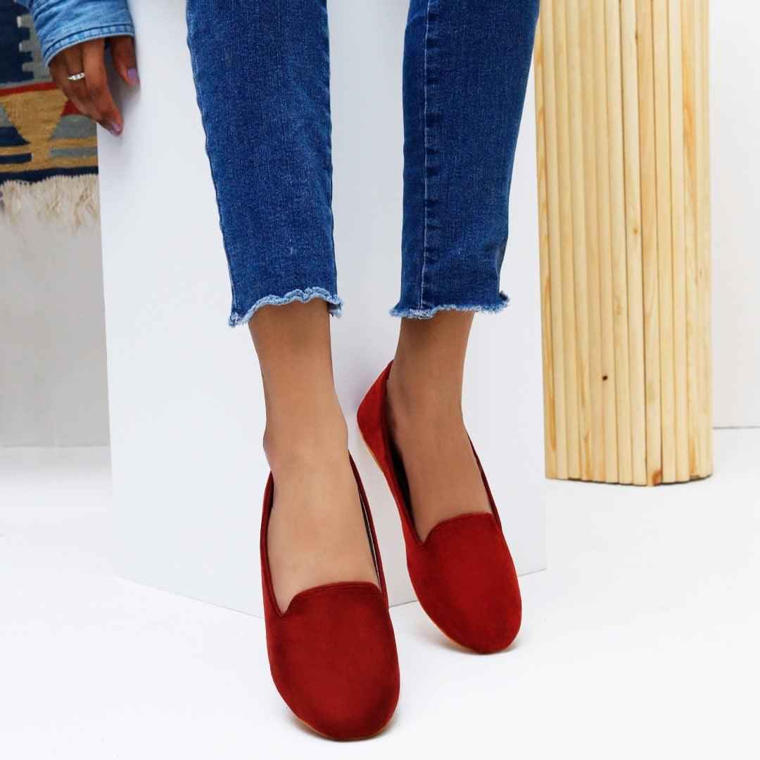 Ruby Red Loafers - Jooti Shooti