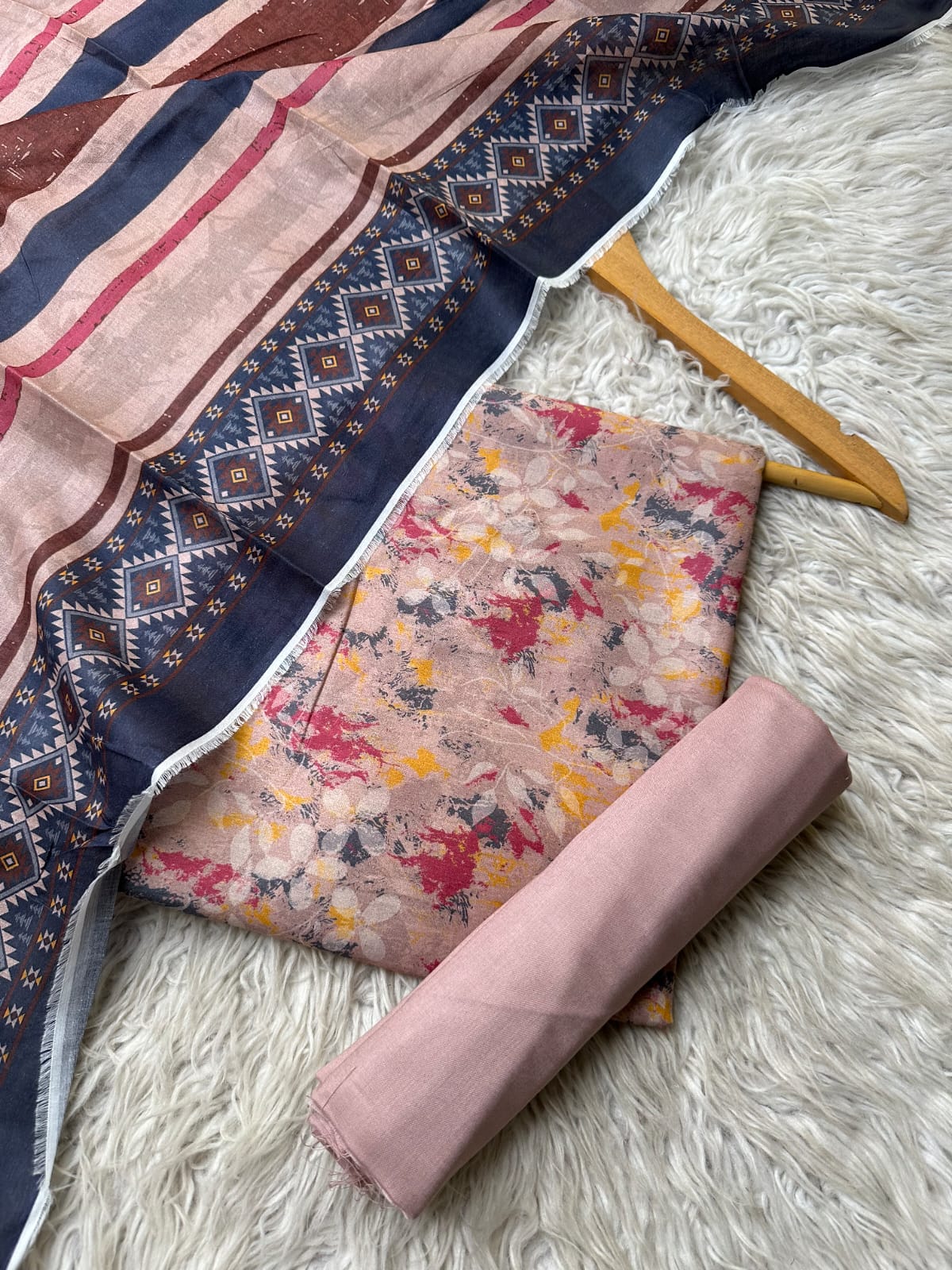 MH1 - Mahnaz Unstitched 3Piece Lawn
