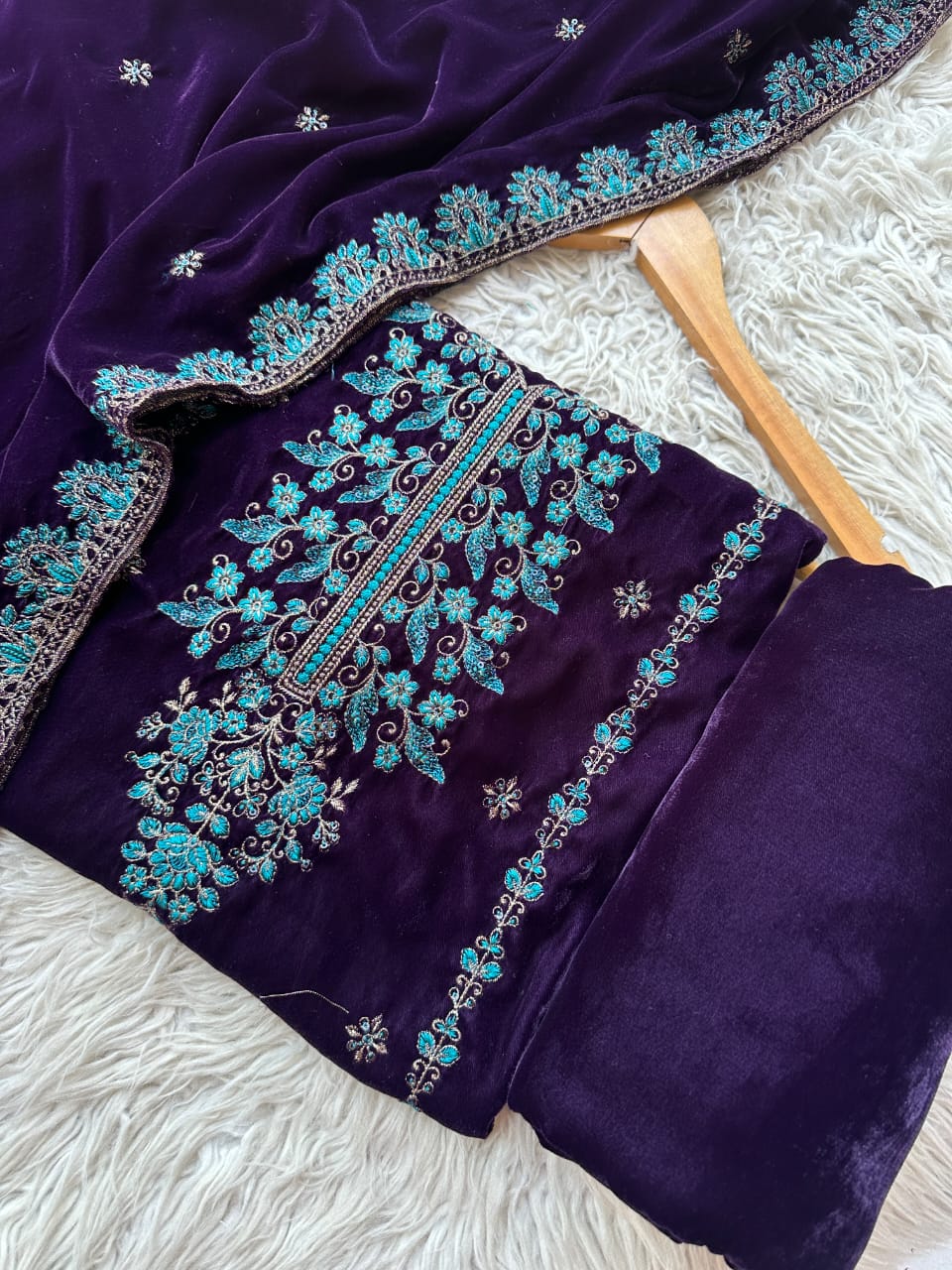 CV27 - Charizma Velvet Embroidered 3P