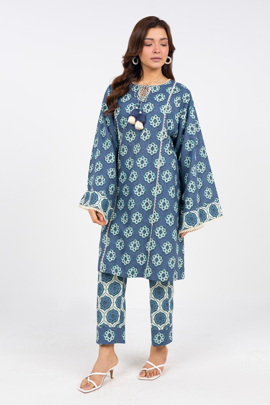 SLR65 - Alkaram Printed Khaddar 2P