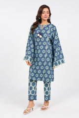 SLR65 - Alkaram Printed Khaddar 2P