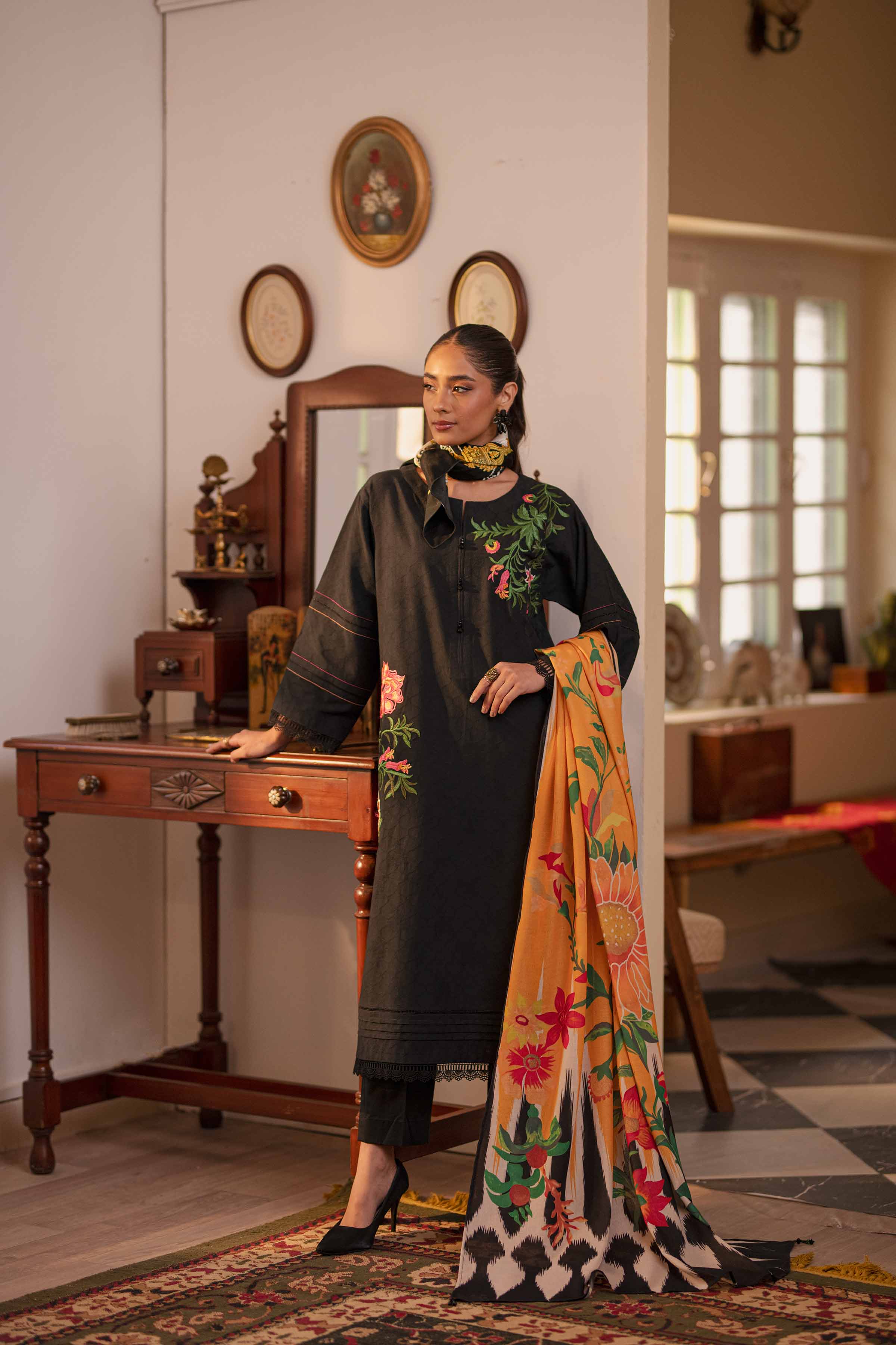 NL46 - Nishat Jacquard Embroidered 3P