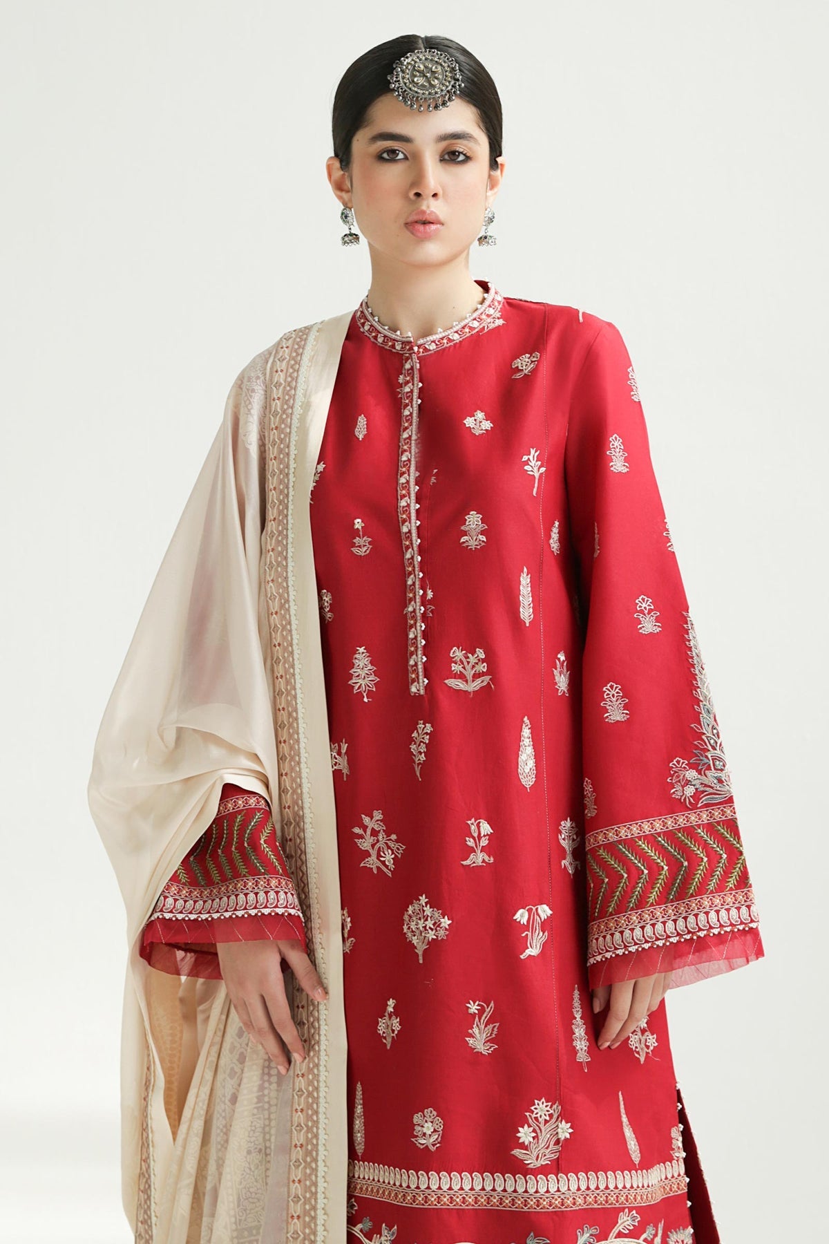 Myra 14A- Eid Embroidered Lawn 3P
