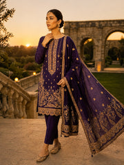 MGT358 - Charizma Unstitched Embroidered Lawn 3P