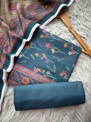 SA16 - Safina Printed Khaddar Jacquard 3P