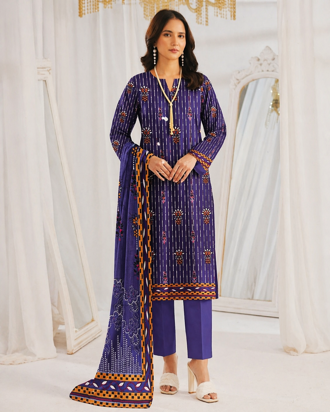 NT5216 - Nishat Printed Lawn 3P