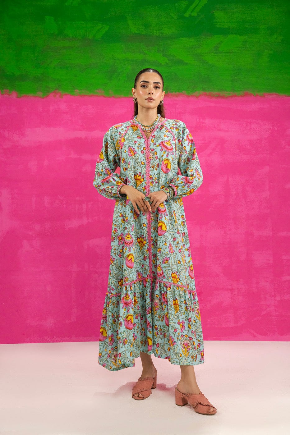 SLR57 - Alkaram Printed Khaddar 2P