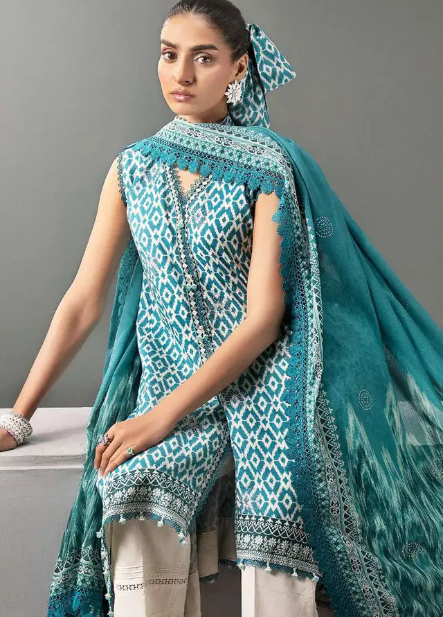 CL116 - Gul Ahmed Unstitched Lawn Printed 3P