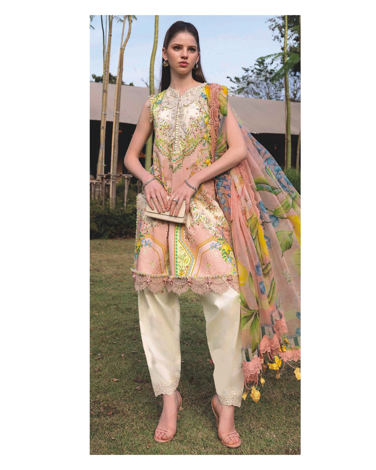 MSB6 - Maria B Unstitched Lawn 3P