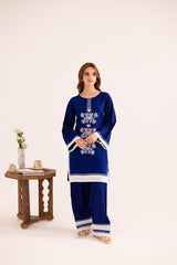 2PC Embroidered Dress - 1138