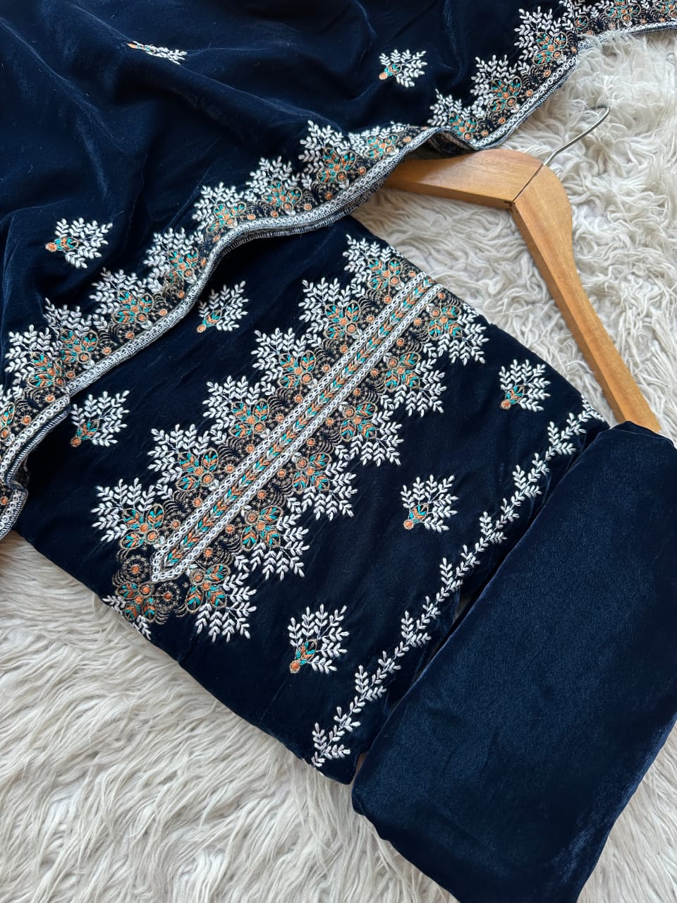 CV23 - Charizma Velvet Embroidered 3P