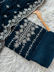 CV12 - Charizma Velvet Embroidered 3P