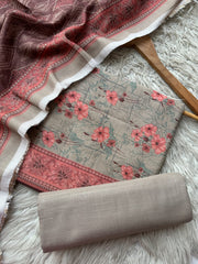 SA15 - Safina Printed Khaddar Jacquard 3P