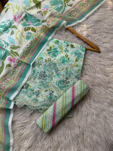 MC13 - Mico Embroidered Lawn 3P