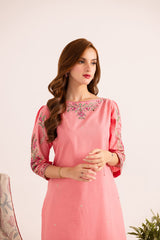 2PC Summer Embroidered Dress - 1128