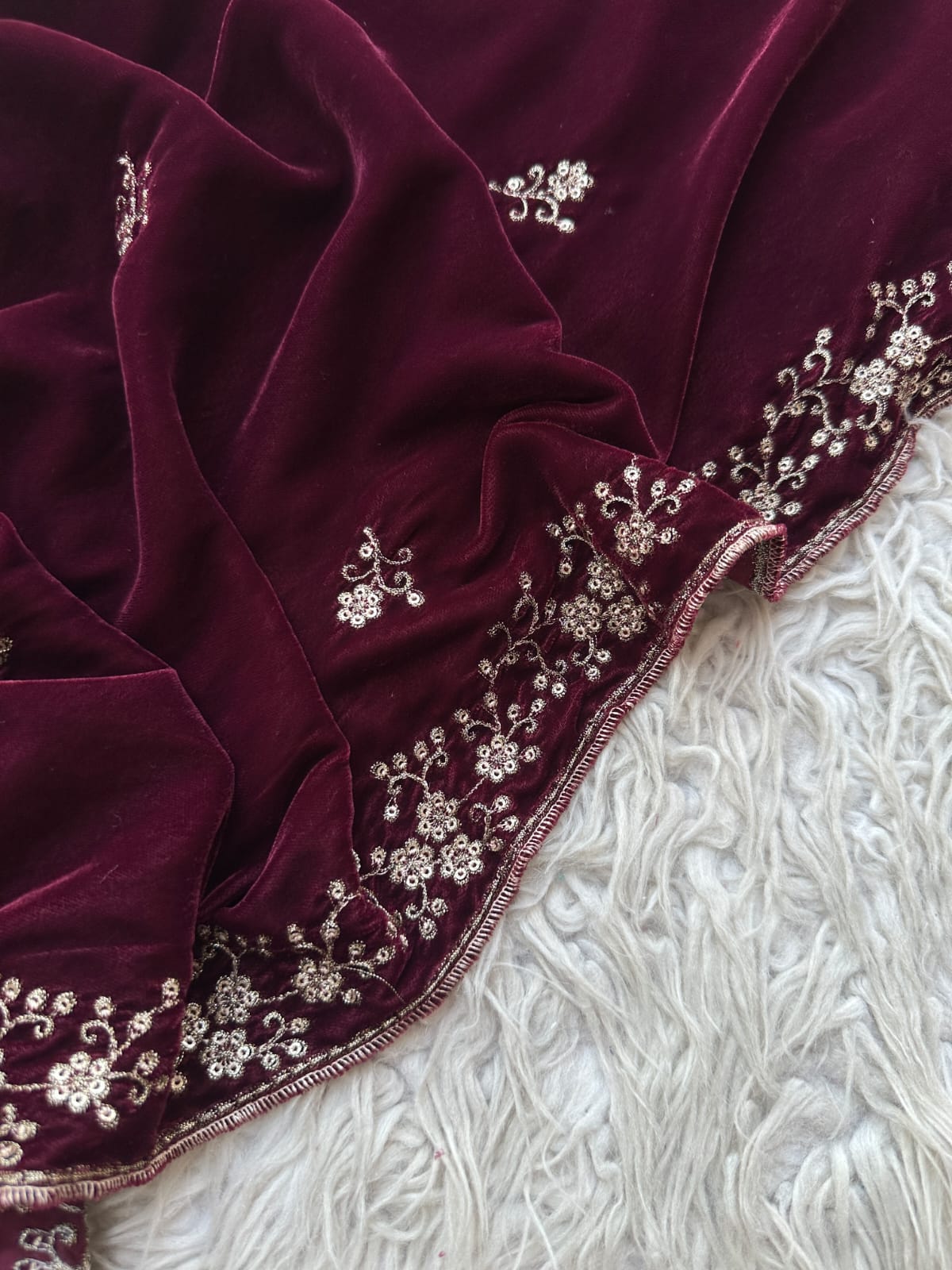 CV3 - Charizma Velvet Embroidered 3P