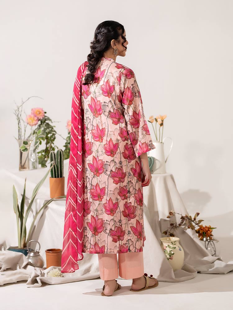 KS09 - Unstitched Printed Lawn 3P