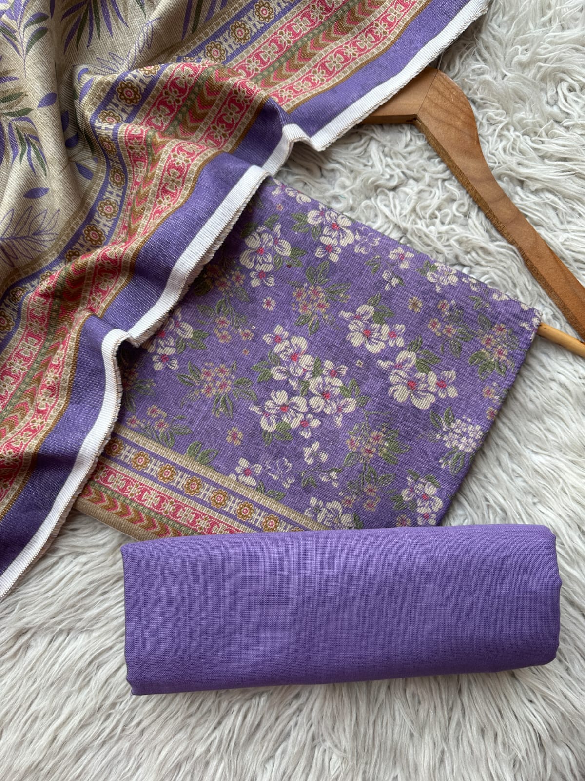 SA13 - Safina Printed Khaddar Jacquard 3P